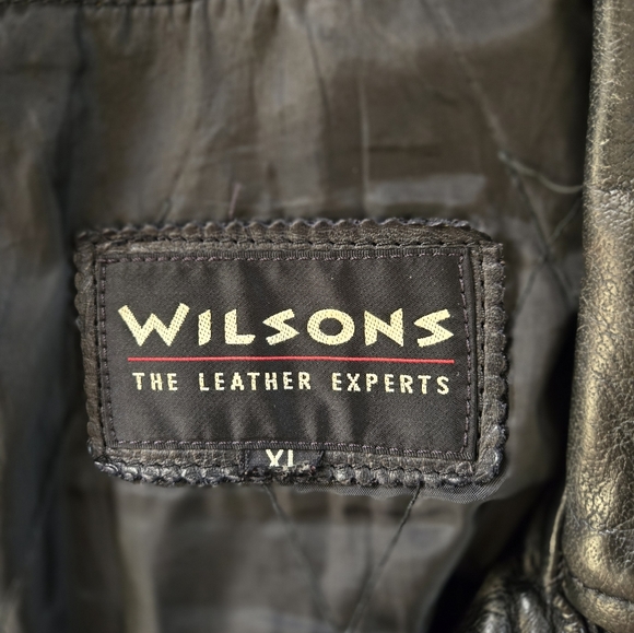 Vintage Wilson's Leather/Biker Jacket Mens size XL - Picture 10 of 15